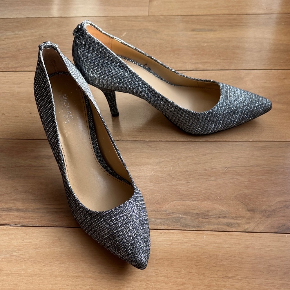 MICHAEL Michael Kors Glittering Silver Heels